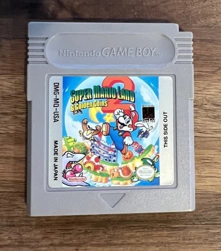 Super Mario Land 2: 6 Golden Coins (Game Boy) Tested/Saves - Original Owner