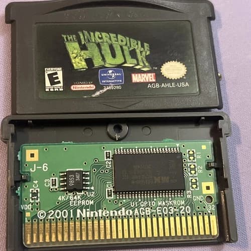 The Incredible Hulk (Nintendo Game Boy Advance GBA) Authentic & Tested