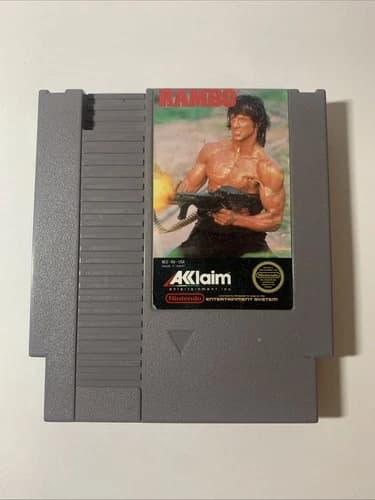 Nintendo Nes Original Authentic Rambo NES Game