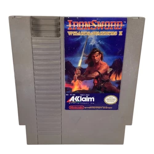 Iron Sword: Wizards & Warriors II (Nintendo NES, 1989) Cart Tested & Working