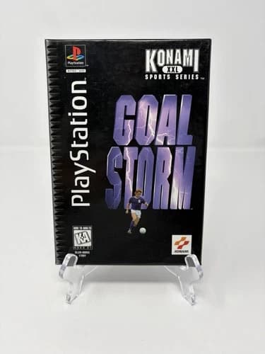 Goal Storm PS1 Long Box CIB Complete Sony PlayStation 1 (1995) Tested Working
