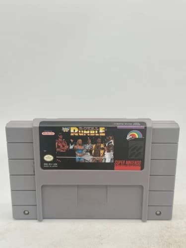 WWF Royal Rumble Game Cartridge Super Nintendo SNES 1993 Retro Wrestling Game