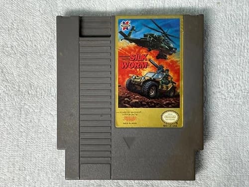 Silk Worm (Nintendo NES, 1990) Authentic Cartridge Only Cleaned Tested