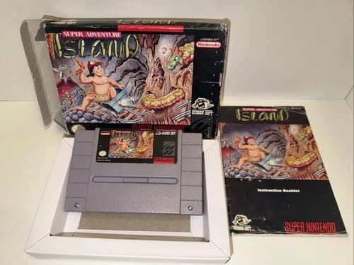 Super Adventure Island SNES Super Nintendo Game CIB Complete