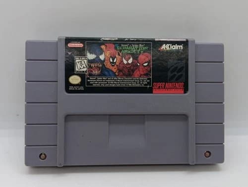 Venom-Spider-Man: Separation Anxiety SNES Super Nintendo Game Cartridge FreeShip