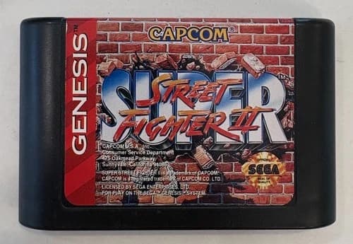 Super Street Fighter II 2 Sega Genesis 1994 Cartridge Game Only