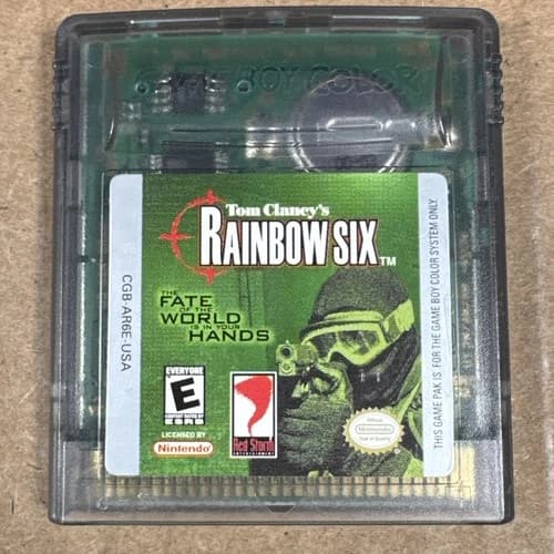 Tom Clancy's Rainbow Six Rogue Spear Nintendo GameBoy Color GBC Cartridge Tested
