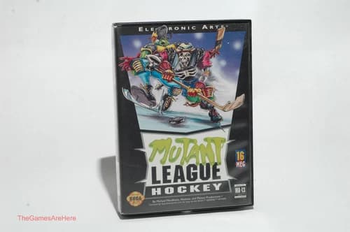 Mutant League Hockey - Sega Genesis, Electronic Arts 1994 w Instruction Wear