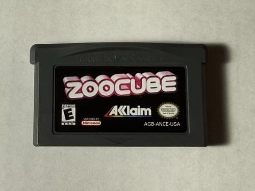 ZOOCUBE Nintendo Gameboy Advance GBA Cartridge - TESTED