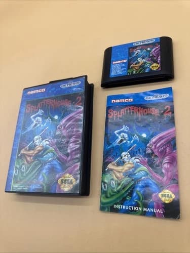 Splatterhouse 2 Sega Genesis CIB Tested And Working Rare Horror HTF