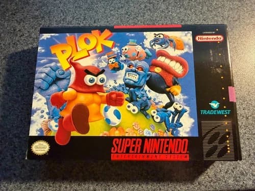 Plok for Super Nintendo (SNES) CIB Complete Excellent
