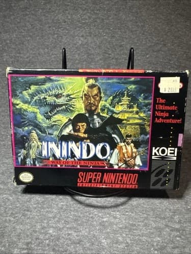 Inindo: The Way of the Ninja Super Nintendo Entertainment System SNES CIB 8