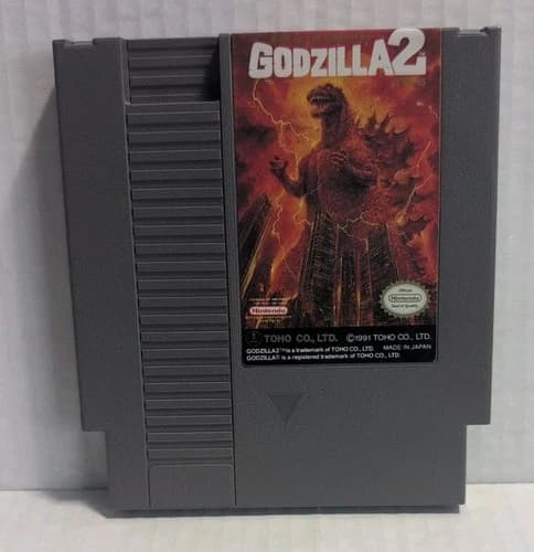 Godzilla 2 Nintendo Video Game Cartridge