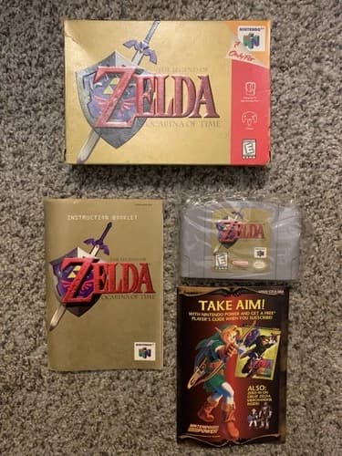 The Legend of Zelda: Ocarina of Time (N64, 1998) - CIB Authentic Very Good Cond