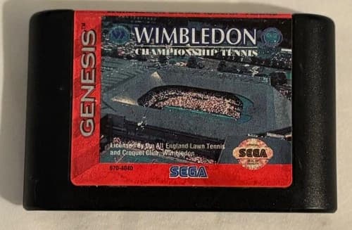 Wimbledon Championship Tennis (Sega Genesis, 1993) - Cart Only - Tested