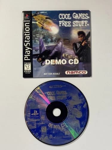 PLAYSTATION PS1 DEMO DISC TIME CRISIS ACE COMBAT 2 TREASURES OF THE DEEP NAMCO