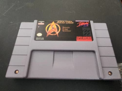 Star Trek: Starfleet Academy Starship Bridge Simulator SNES Authentic