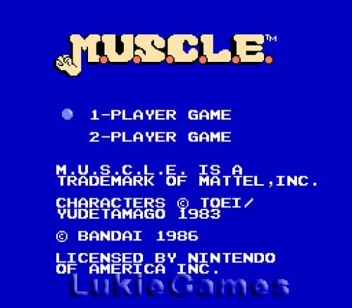 M.U.S.C.L.E - NES Nintendo Game Muscle