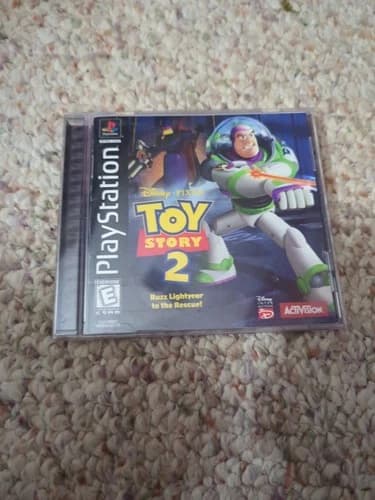 Toy Story 2 Buzz Lightyear Rescue PlayStation PS1 • Black Label • CIB Complete
