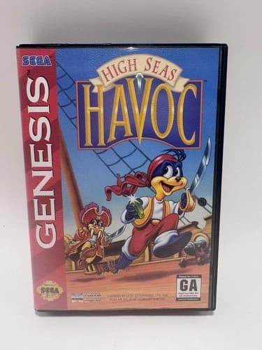 High Seas Havoc Sega Genesis RARE authentic CIB