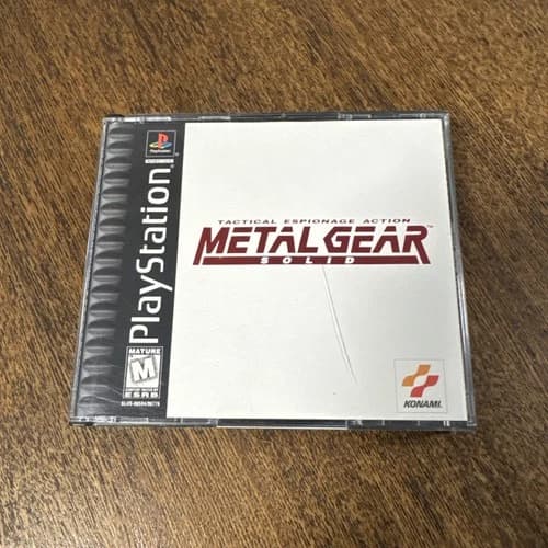 Metal Gear Solid Black Label PlayStation PS1 Authentic Tested Complete CIB