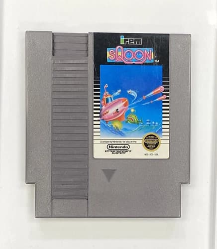 RARE Sqoon (Nintendo Entertainment System, 1987) NES/ Tested/Read