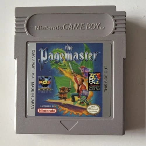 Fox Interactive The Pagemaster Nintendo Game Boy Super Game Boy Compatible