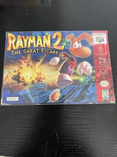 Rayman 2: The Great Escape (Nintendo 64, N64) Complete CIB - Tested - Authentic