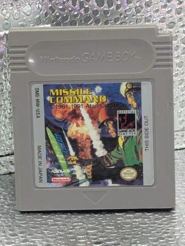 Nintendo Game Boy Missile Command Atari Game Cartridge 1991 NTSC-U TESTED