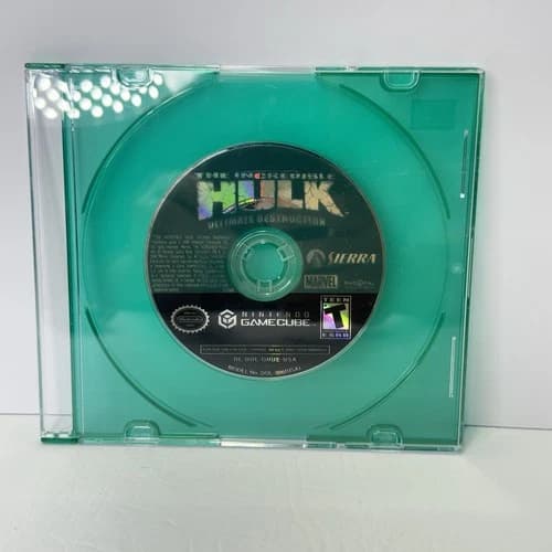 The Incredible Hulk Ultimate Destruction Nintendo GameCube Disc Only Tested