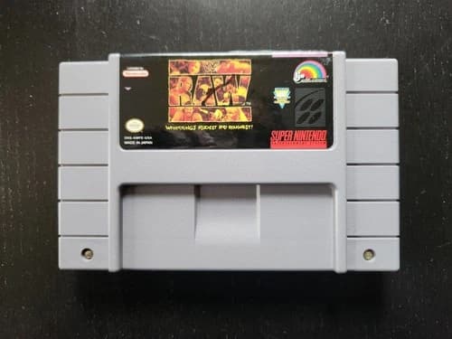SNES Super Nintendo WWF Raw 1994 Tested!
