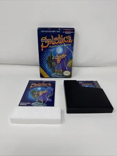 Solstice: The Quest for the Staff of Demons (Nintendo NES, 1990) CIB Complete