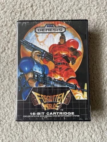 Forgotten Worlds (Sega Genesis) Complete CIB w/Manual Game Tested And Working