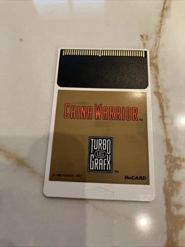 China Warrior (TurboGrafx-16, 1989) Tested Hu Card Only TG 16