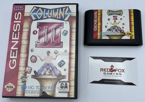 Columns III: Revenge of Columns - Sega Genesis FREE SHIPPING