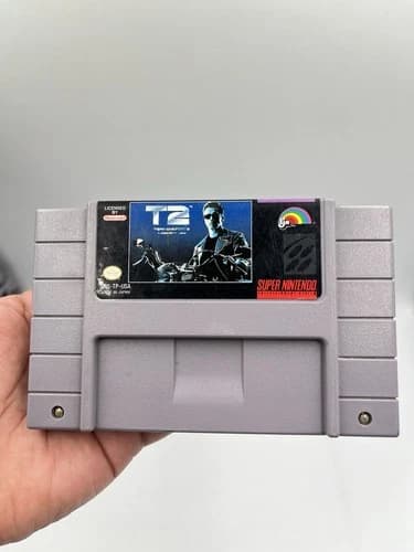 Terminator 2 Judgement Day Super Nintendo Snes Cleaned & Tested Authentic