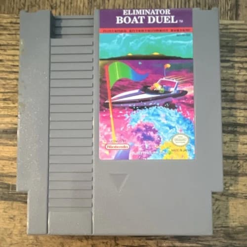 Electro Brain Corp. Eliminator Boat Duel Nintendo NES Game Cartridge NTSC-U/C