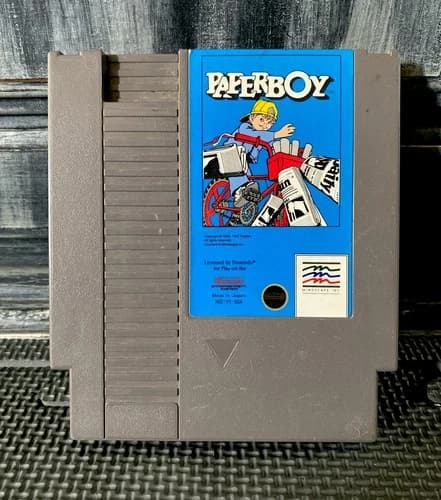 Paperboy (Nintendo NES, 1988) Game Cartridge
