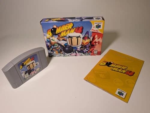 Bomberman 64 - Nintendo N64 - Box, Manual, Works, Authentic