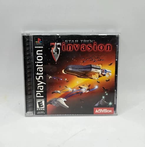 PS1 Star Trek: Invasion (2000, PS1 PlayStation 1) Complete w/Manual Black Label