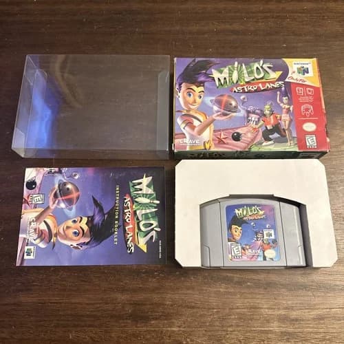Milo's Astro Lanes (Nintendo 64 N64) Complete In Box CIB - Tested - Authentic