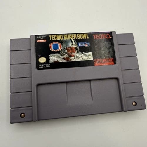 Tecmo Super Bowl (Super Nintendo Entertainment System, 1993)(Tested And Working)