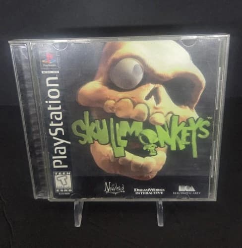 Skullmonkeys PS1 Sony Playstation Black Label Game