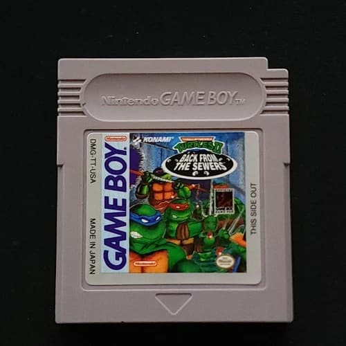 Teenage Mutant Ninja Turtles II 2 Back From The Sewers Nintendo Game Boy Tested