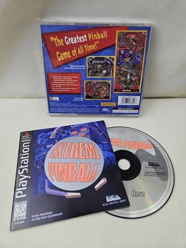 Extreme Pinball -Sony PlayStation PS1- CIB Complete Tested Video Game