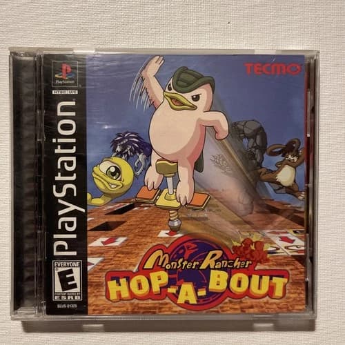 Monster Rancher Hop-A-Bout (Sony PlayStation 1, 2000) COMPLETE W/Manual Reg Card
