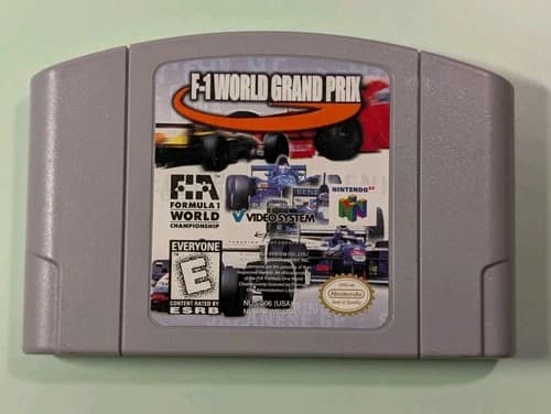 N64 F-1 F1 World Grand Prix Authentic Cart Nintendo 64 Racing - tested