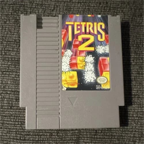 Nintendo Tetris 2 for Nintendo NES Video Game Cartridge NTSC-U/C Tetris Series