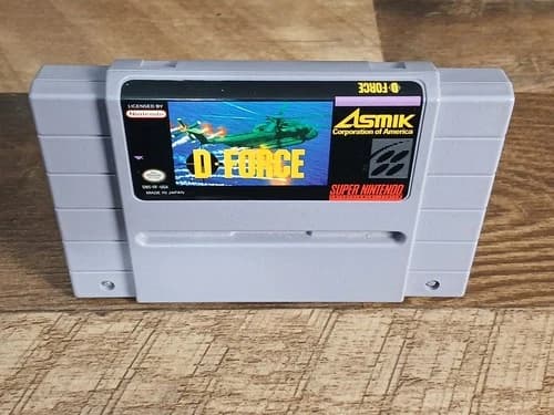 D-Force (Super Nintendo SNES, 1991) Game Only - Tested