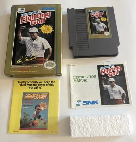 Lee Trevino's Fighting Golf NES Nintendo Complete CIB! Tested/ Authentic